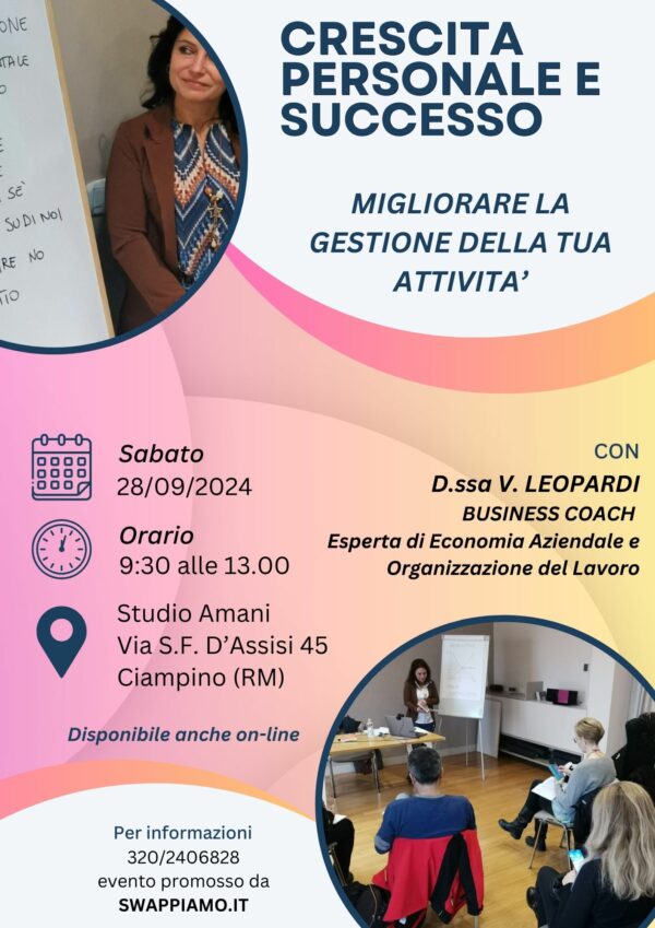 LA GESTIONE DELLA TUA ATTIVITA'
